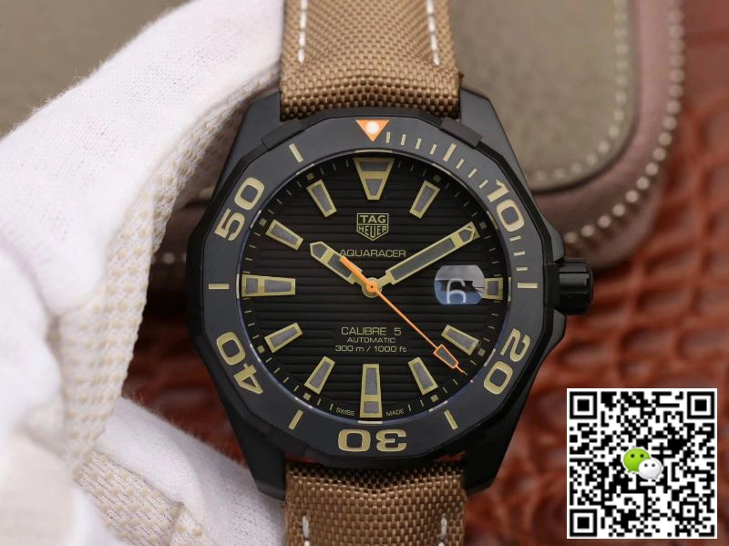 TAG Heuer Aquaracer Quartz WAY108A.FT6141 V6 factory 1:1 Best Edition Replica Watch black dial Swiss ETA 2824-2